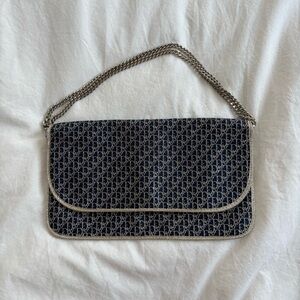 Dior Navy Blue Monogram Clutch